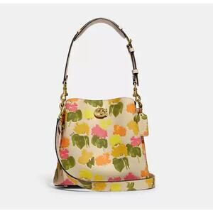 Coach Willow Floral Bucket Bag New